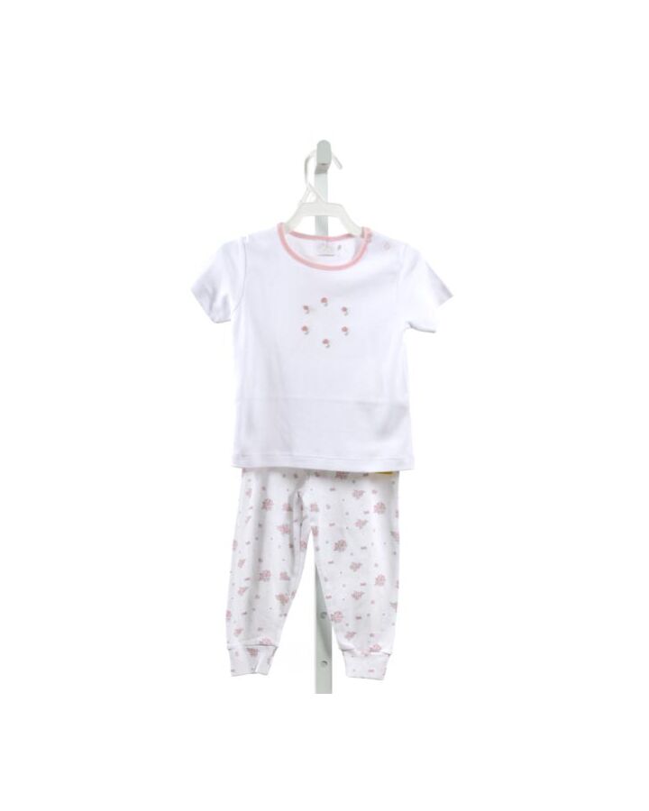 ALICE KATHLEEN  WHITE KNIT  EMBROIDERED LOUNGEWEAR
