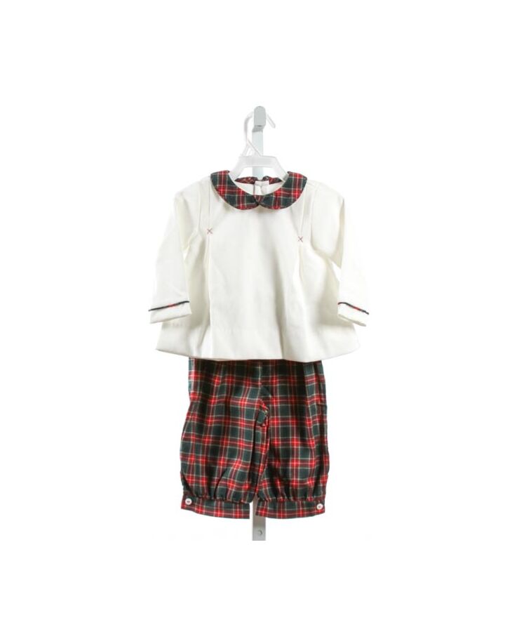 ALICE KATHLEEN  RED CORDUROY PLAID  2-PIECE OUTFIT
