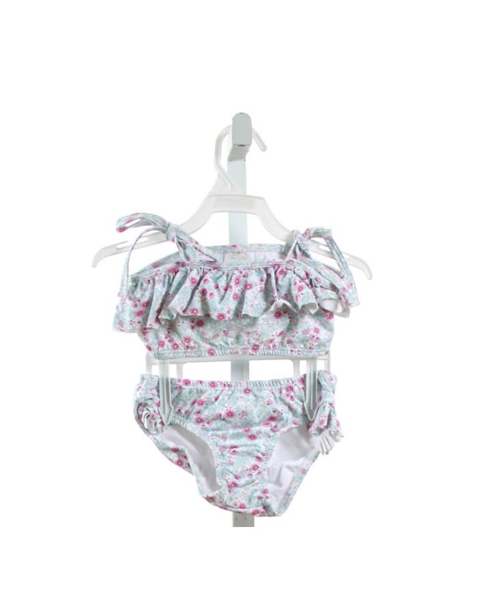 ALICE KATHLEEN  MULTI-COLOR  FLORAL  2-PIECE SWIMSUIT WITH RUFFLE