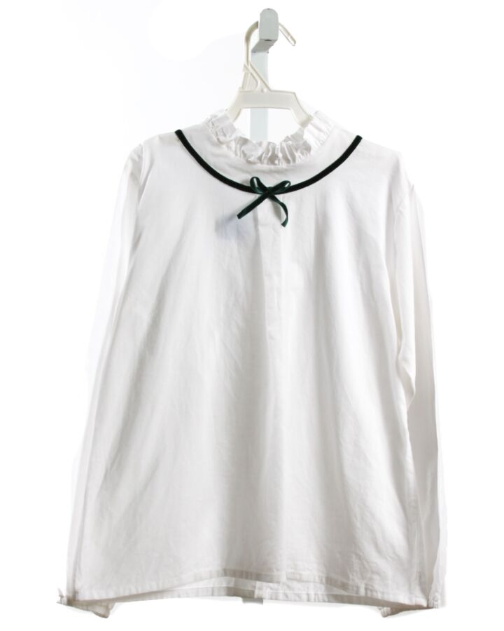 BELLA BLISS  WHITE    DRESS SHIRT WITH BOW