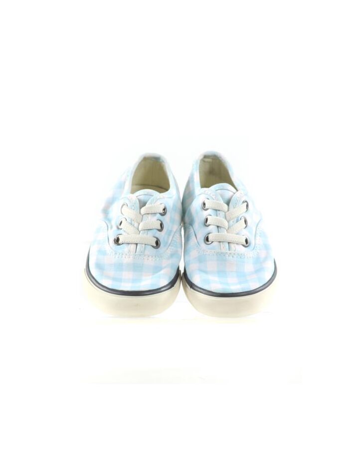 THE BEAUFORT BONNET COMPANY BLUE GINGHAM SEEVEES SHOE *SIZE TODDLER 8; EUC
