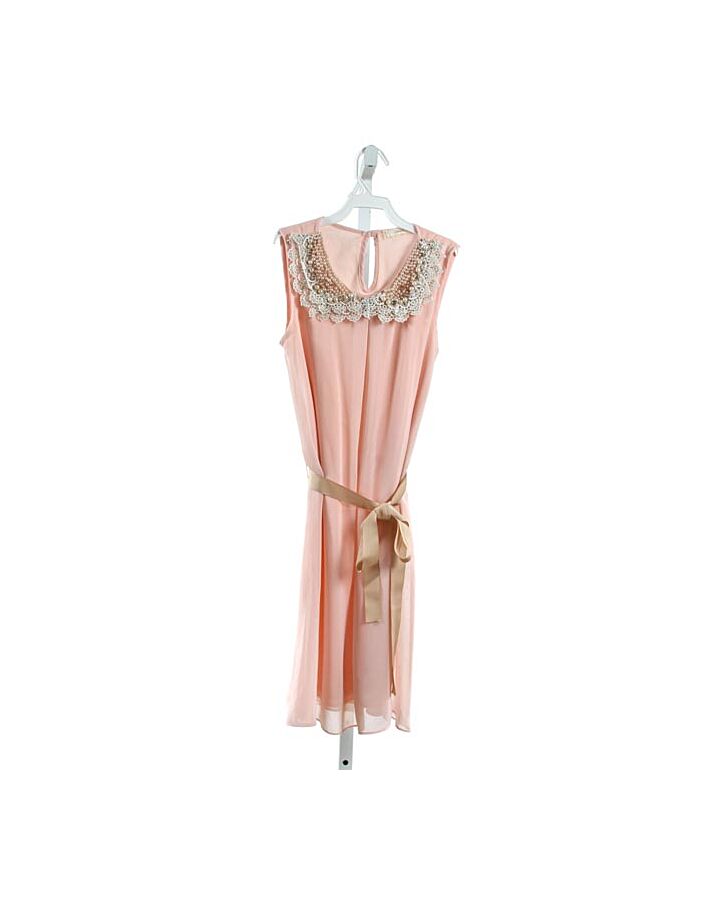 SOPRANO  LT PINK    PARTY DRESS WITH LACE TRIM