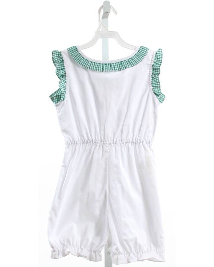 HANNAH KATE  WHITE    ROMPER WITH RUFFLE