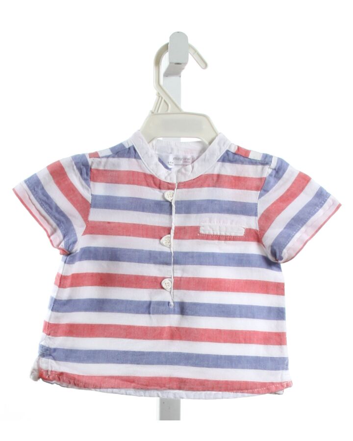 MAYORAL  MULTI-COLOR  STRIPED  SHIRT-SS