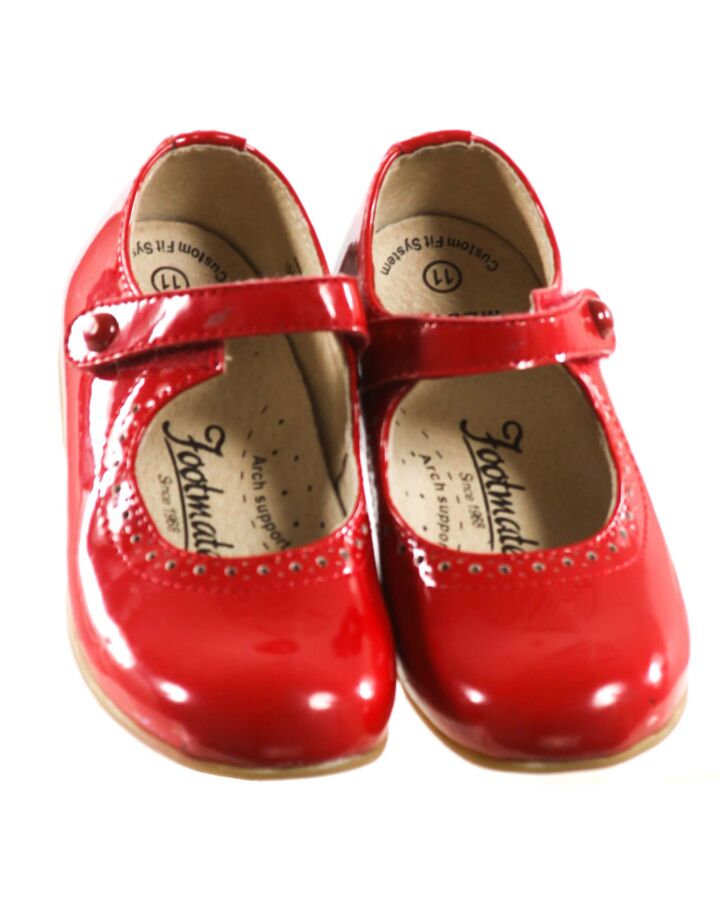 FOOTMATES RED MARY JANES  *EUC SIZE TODDLER 11