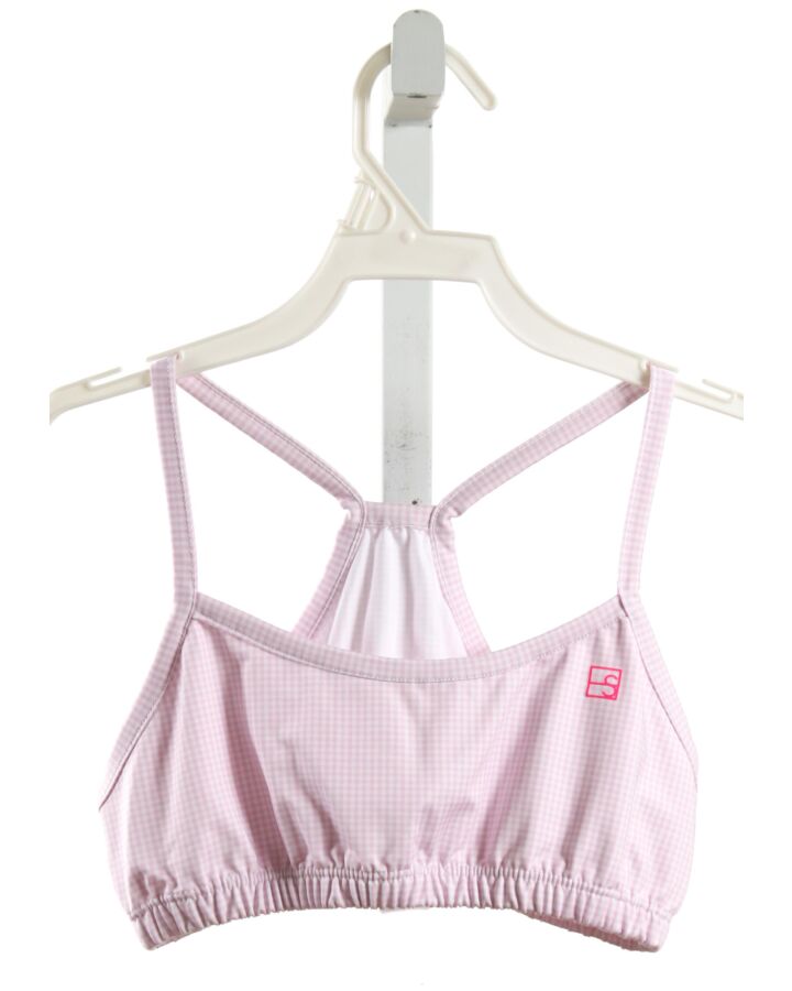 SET BY LULLABY SET  LT PINK  GINGHAM  KNIT TANK