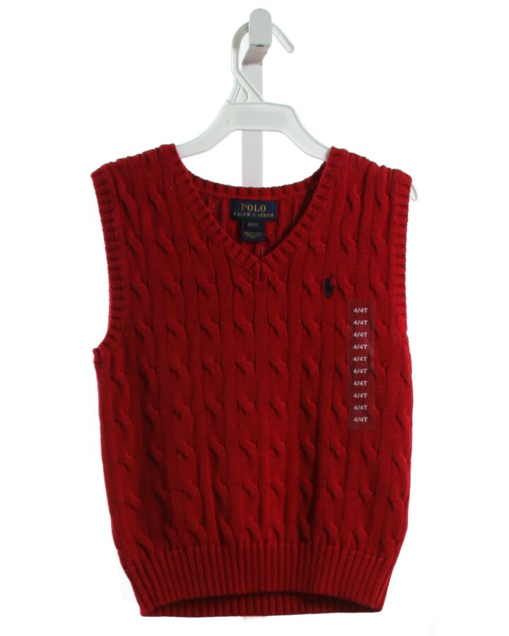POLO BY RALPH LAUREN  RED    SWEATER VEST