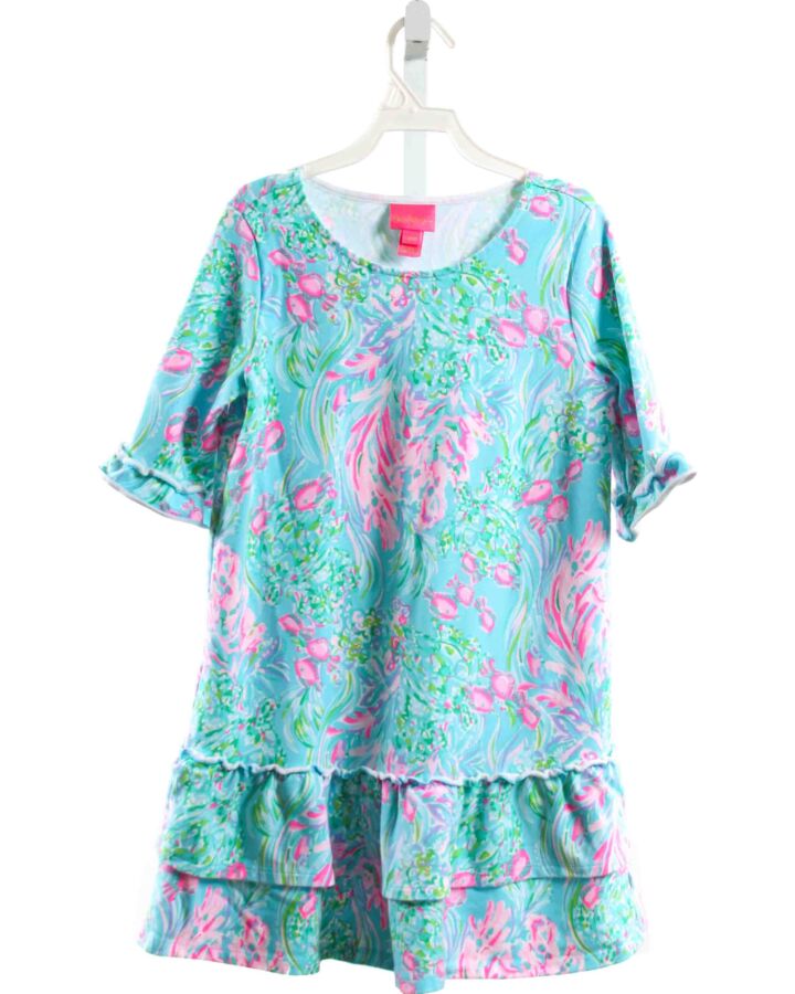 LILLY PULITZER  BLUE  FLORAL  DRESS