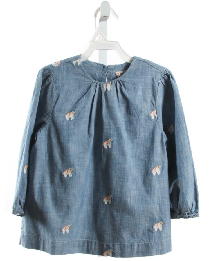 CREWCUTS  CHAMBRAY   EMBROIDERED SHIRT-LS