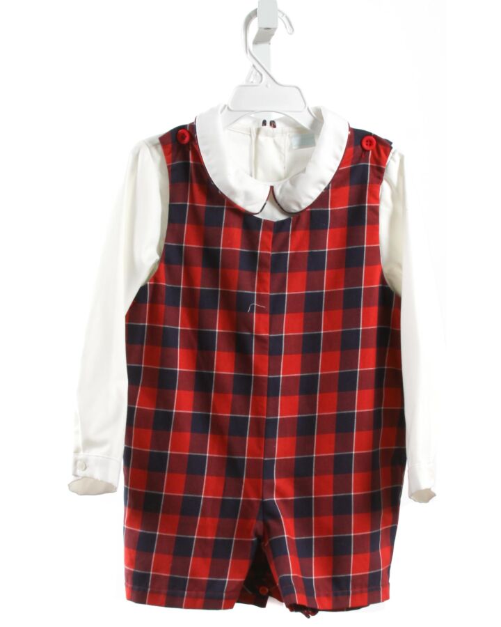 EDGEHILL COLLECTION  RED  PLAID  2-PIECE DRESSY OUTFIT
