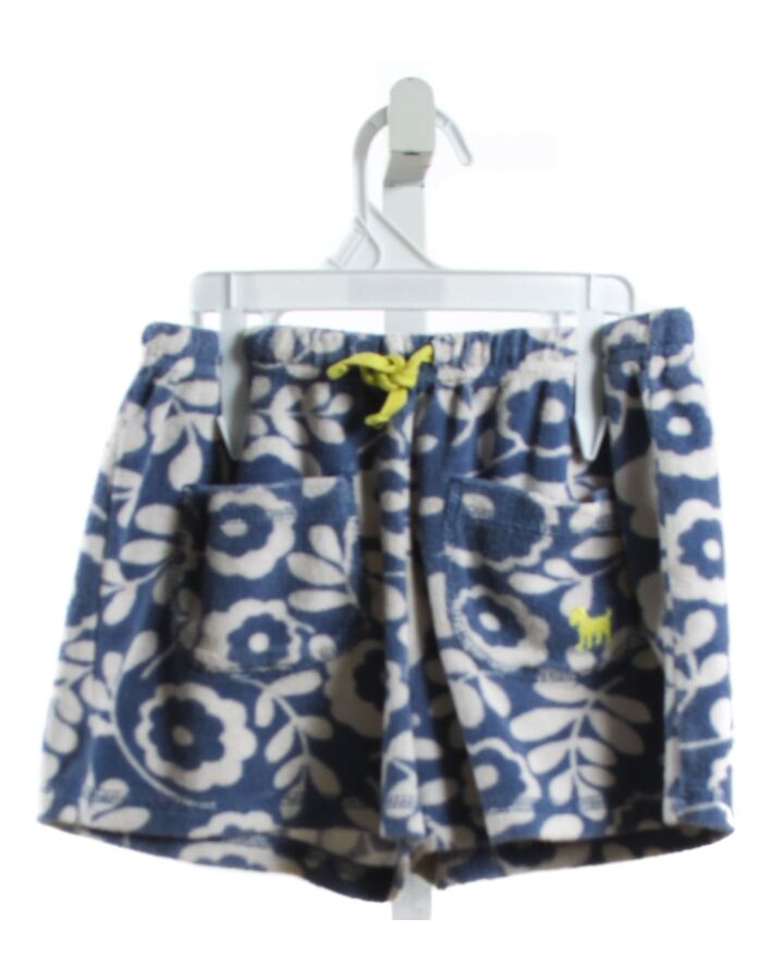 MINI BODEN  BLUE TERRY CLOTH FLORAL  SHORTS