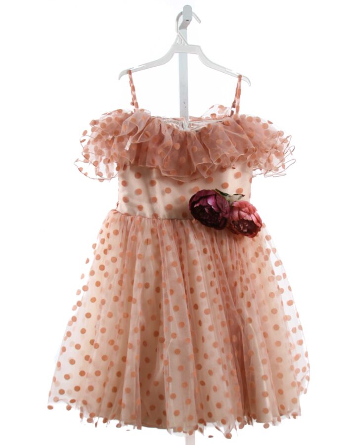 TULLEEN  PINK TULLE POLKA DOT  PARTY DRESS