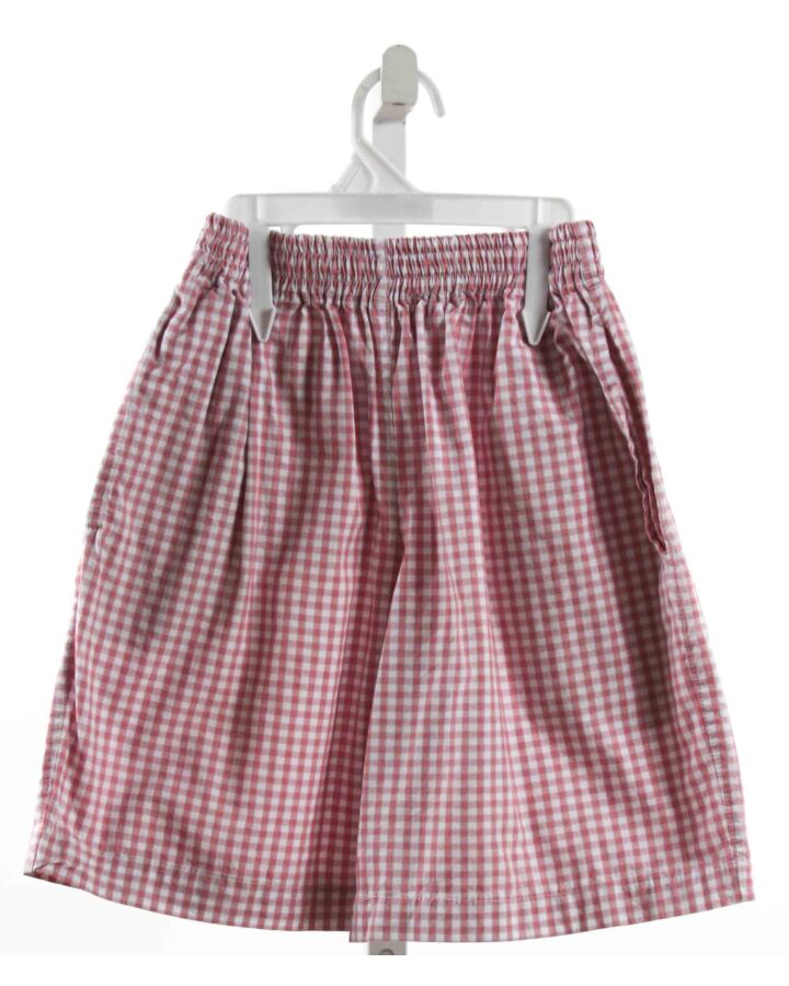 PIPPERS  RED  WINDOWPANE  SHORTS