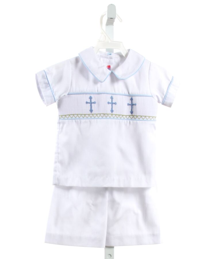 STELLYBELLY  WHITE   SMOCKED 2-PIECE OUTFIT