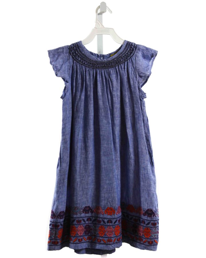 ROBERTA ROLLER RABBIT  CHAMBRAY   EMBROIDERED DRESS