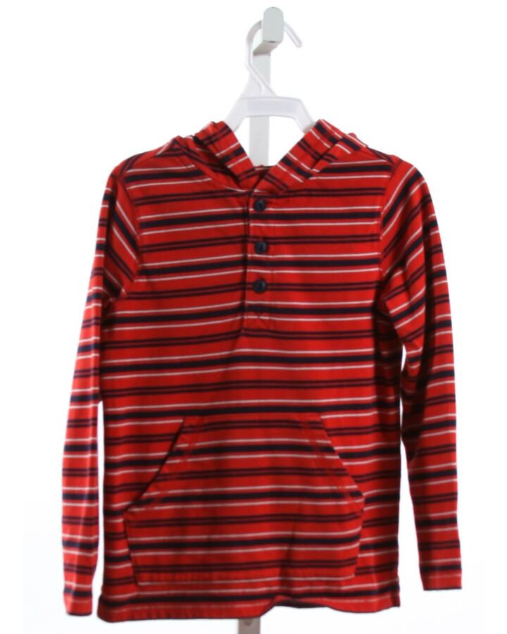 TEA  RED  STRIPED  PULLOVER