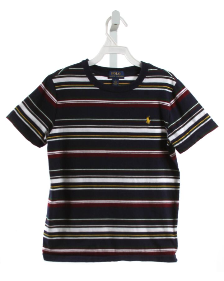 POLO BY RALPH LAUREN  MULTI-COLOR  STRIPED  KNIT SS SHIRT