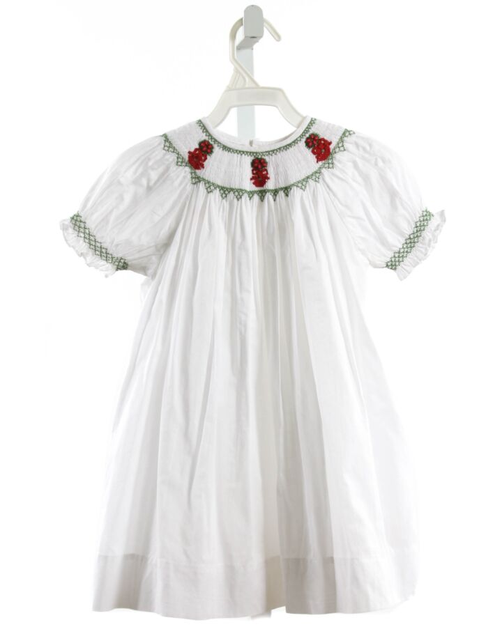 ORIENT EXPRESSED  WHITE   SMOCKED DRESS