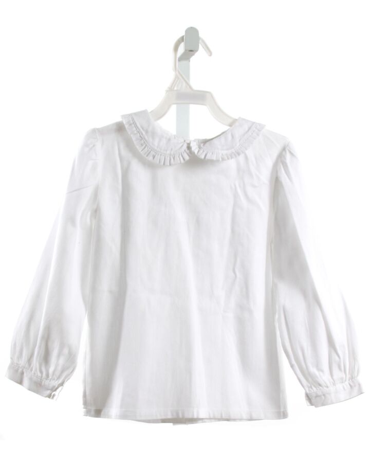 ORIENT EXPRESSED  WHITE    SHIRT-LS WITH RUFFLE