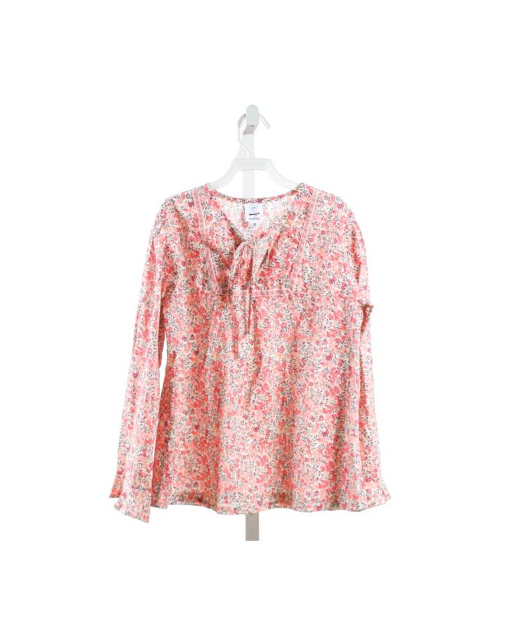 KATE & LIBBY  PINK  FLORAL  CLOTH LS SHIRT 