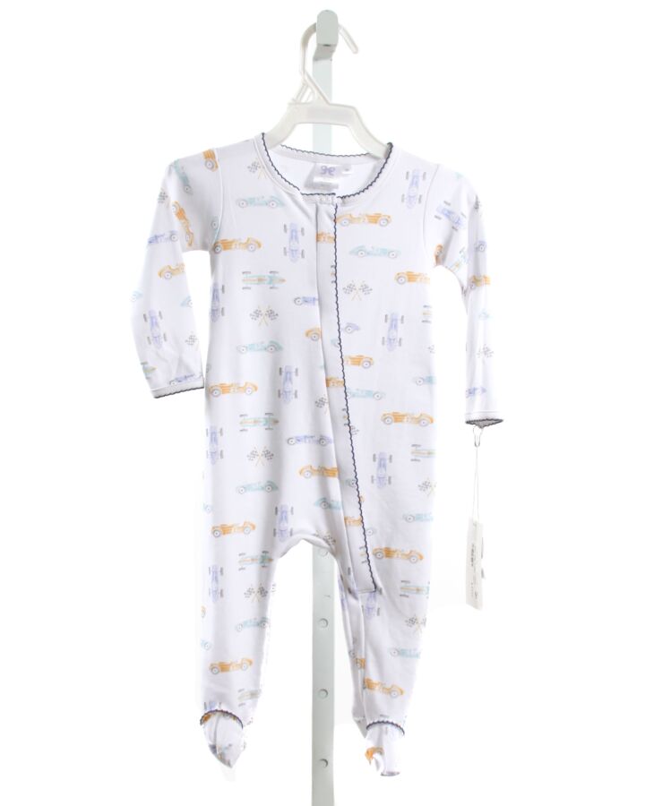 LAVENDER BOW  MULTI-COLOR  PRINT  LAYETTE WITH PICOT STITCHING
