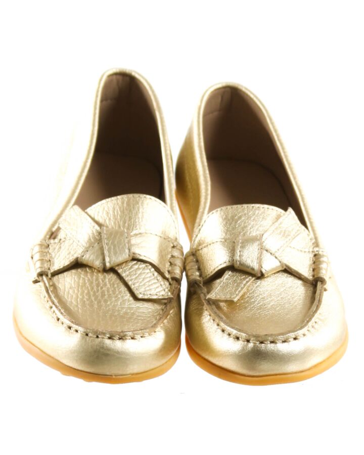 ELEPHANTITO GOLD MOCCASINS *NEW WITHOUT TAG *NWT SIZE CHILD 1.5