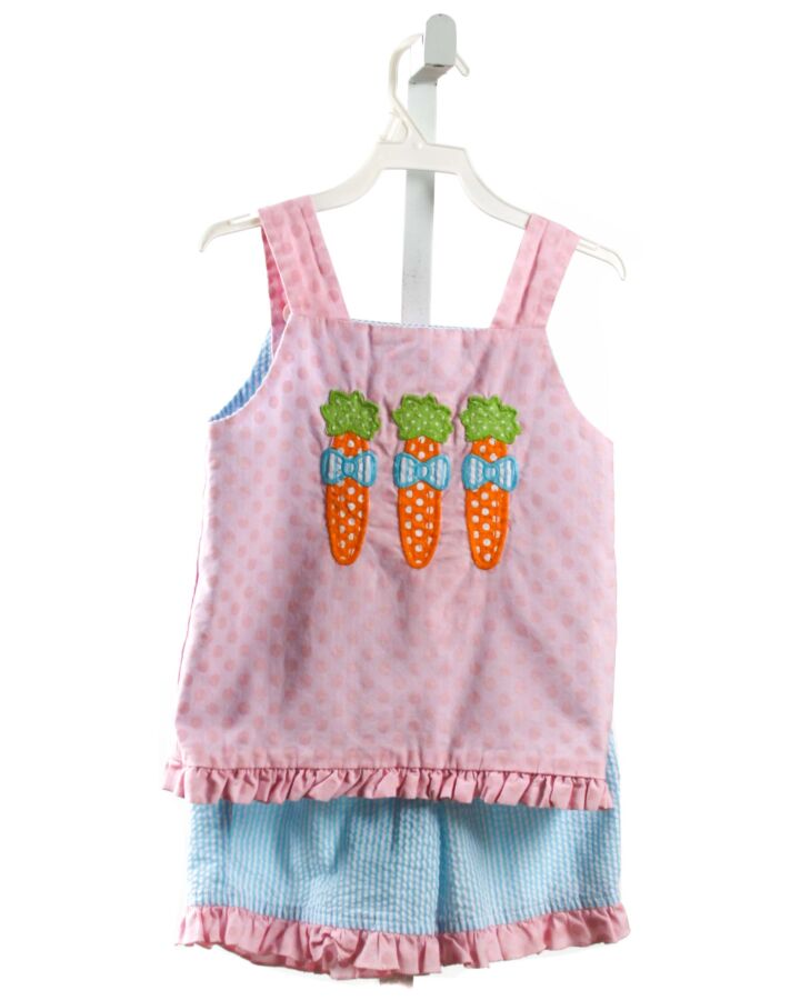 BAILEY BOYS  PINK   APPLIQUED 2-PIECE OUTFIT