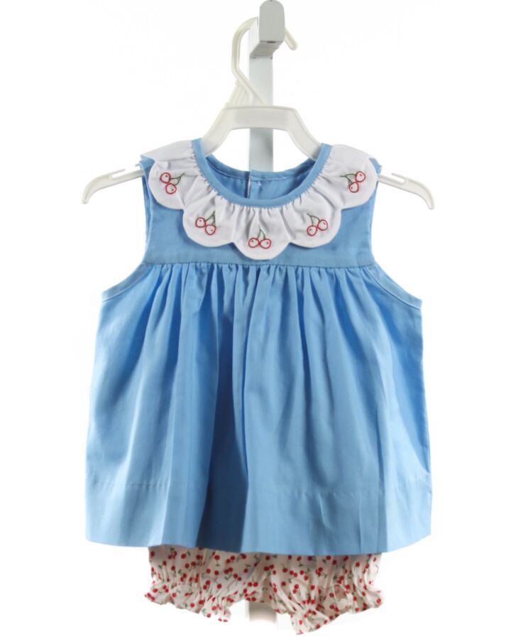 REMEMBER NGUYEN  BLUE   EMBROIDERED 2-PIECE OUTFIT