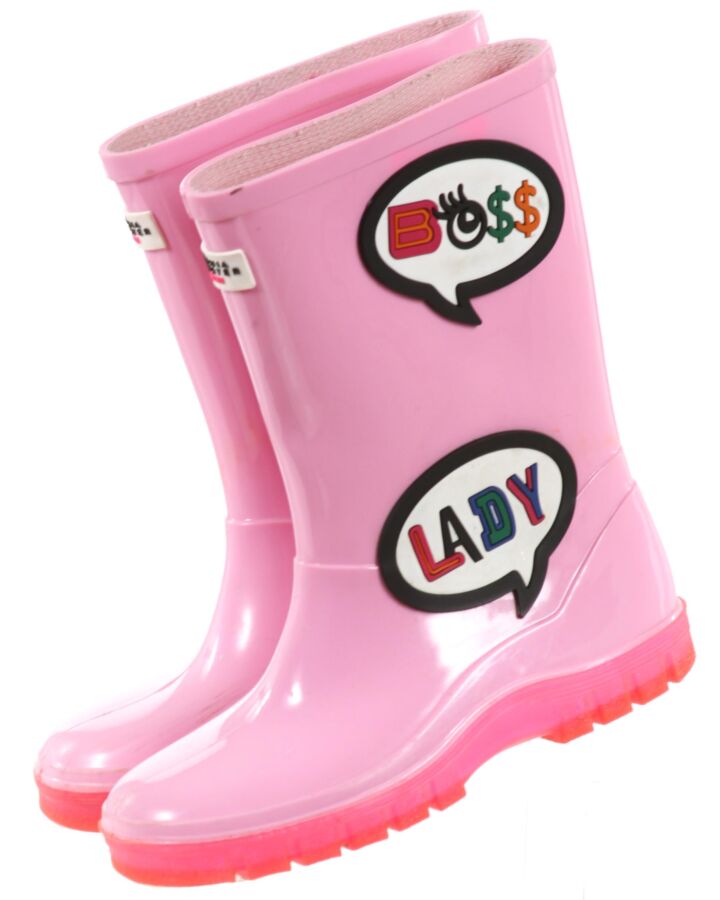 SOPHIA WEBSTER PINK RAIN BOOTS *SIZE TODDLER 11; GUC - MINOR SCUFFING