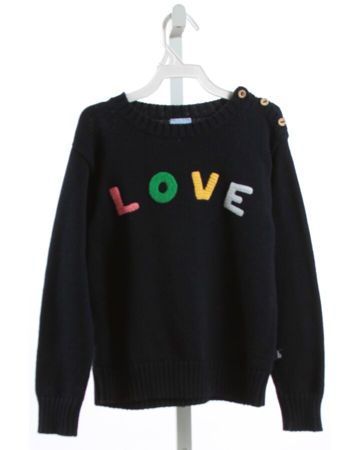 BELLA BLISS  NAVY   APPLIQUED SWEATER