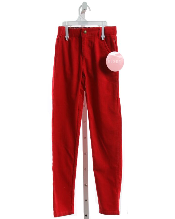BISBY BY LITTLE ENGLISH  RED CORDUROY   PANTS