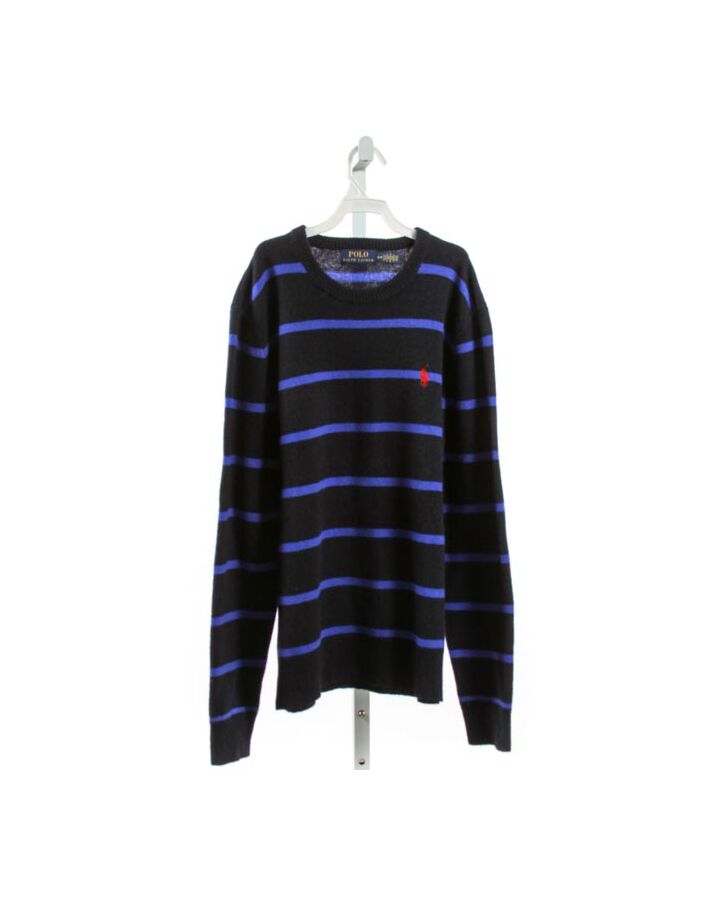POLO BY RALPH LAUREN  NAVY  STRIPED  SWEATER 