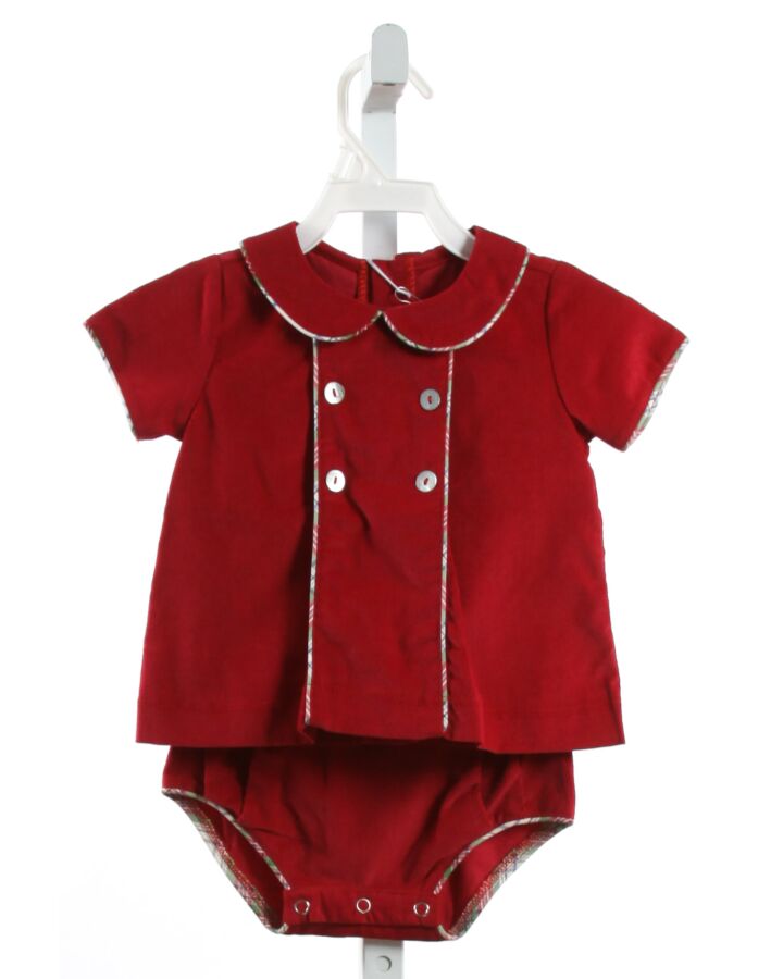 BELLA BLISS  RED CORDUROY   2-PIECE OUTFIT