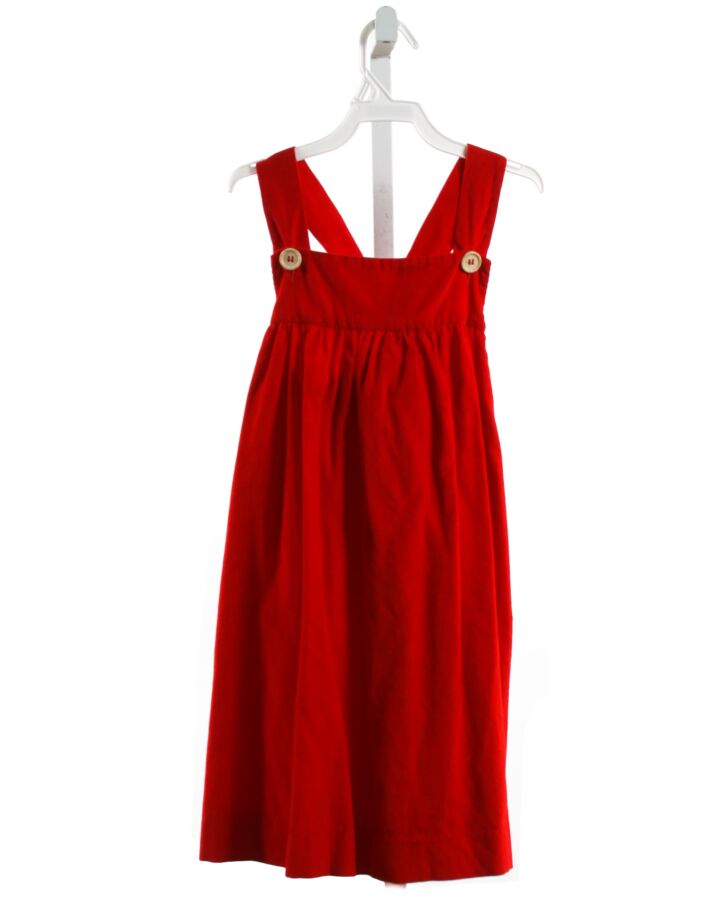 SHRIMP & GRITS  RED CORDUROY   DRESS