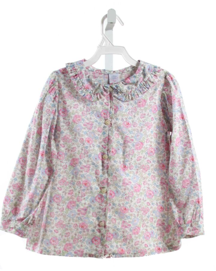 MARY & GRACE  PINK  FLORAL  SHIRT-LS