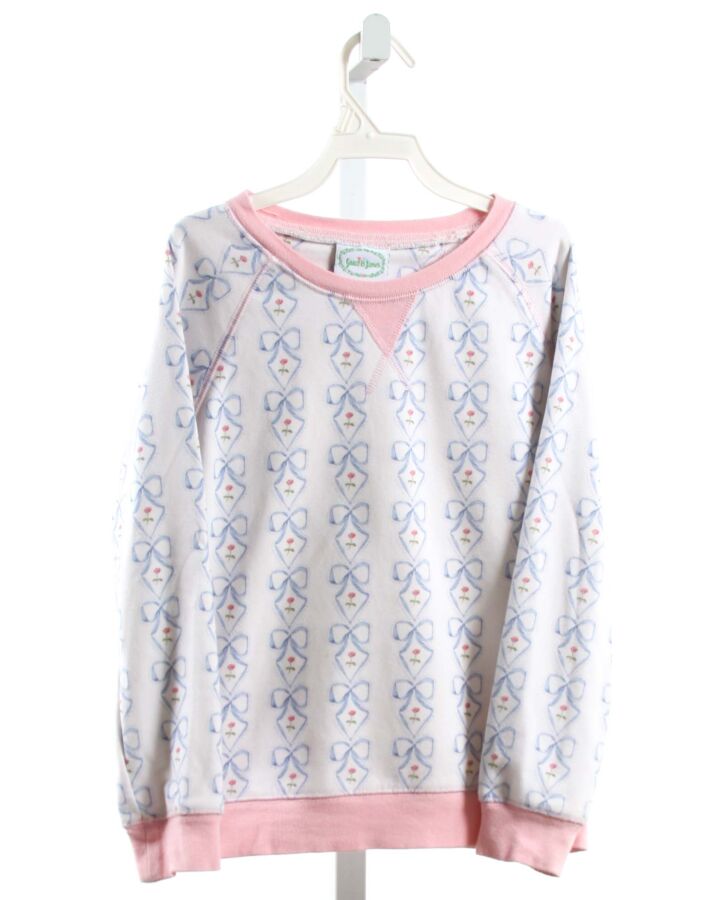 GRACE & JAMES  WHITE  FLORAL  PULLOVER