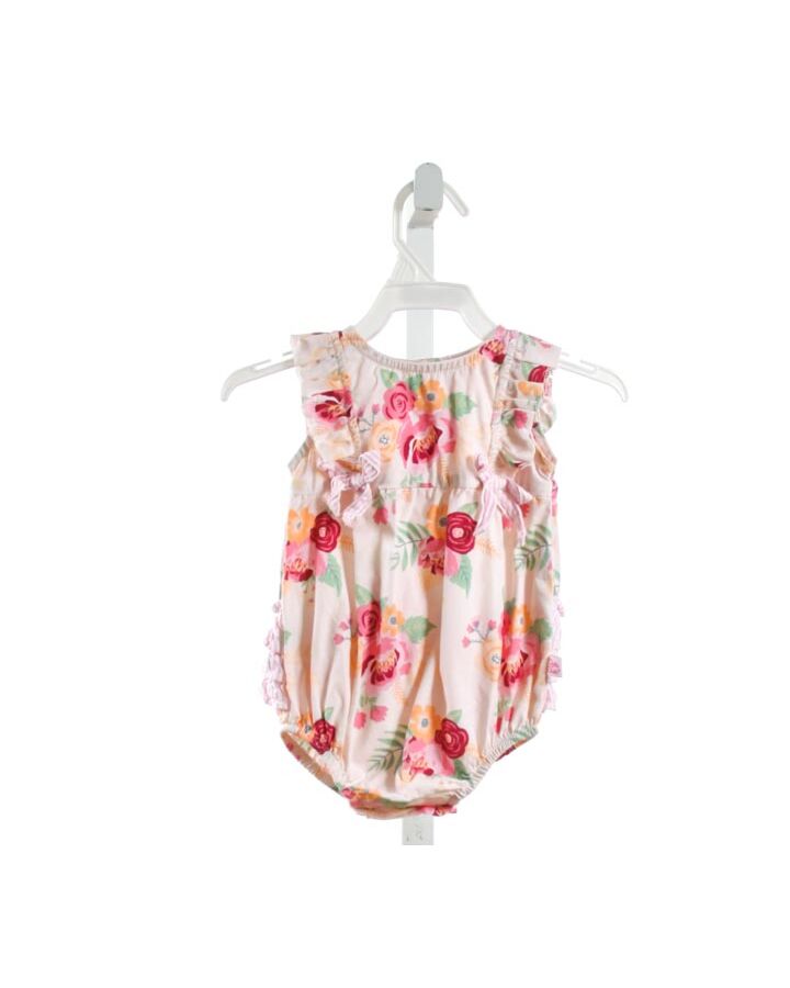 RUFFLE BUTTS  PINK  FLORAL  BUBBLE