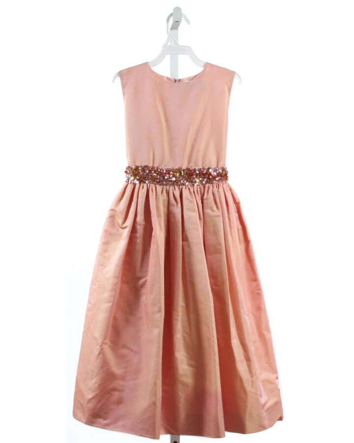 FLEURISSE  PINK SILK   PARTY DRESS WITH SEQUINS
