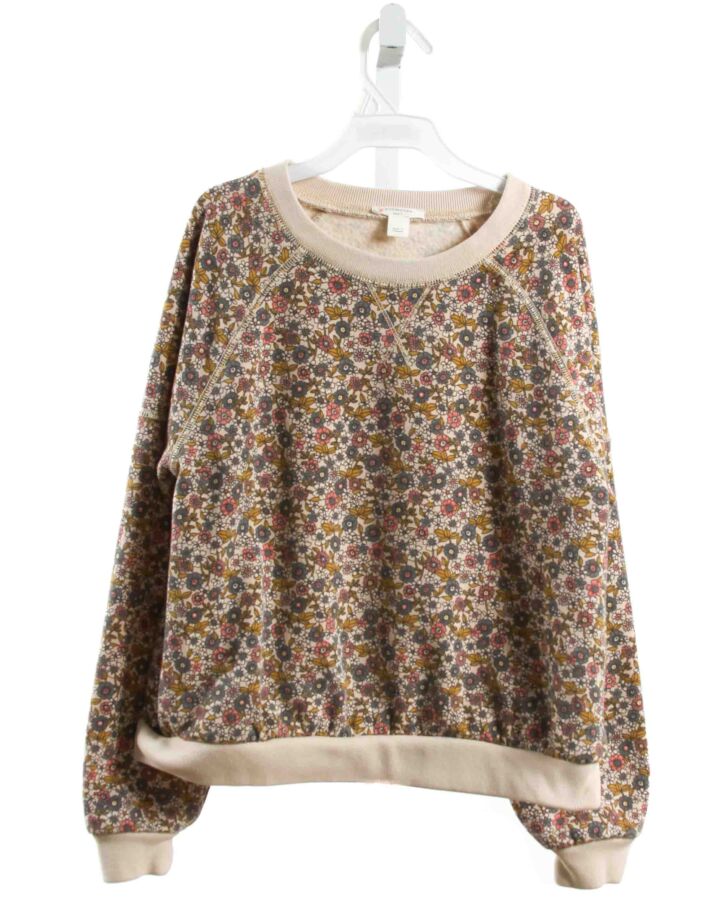 CREWCUTS  BROWN  FLORAL  PULLOVER