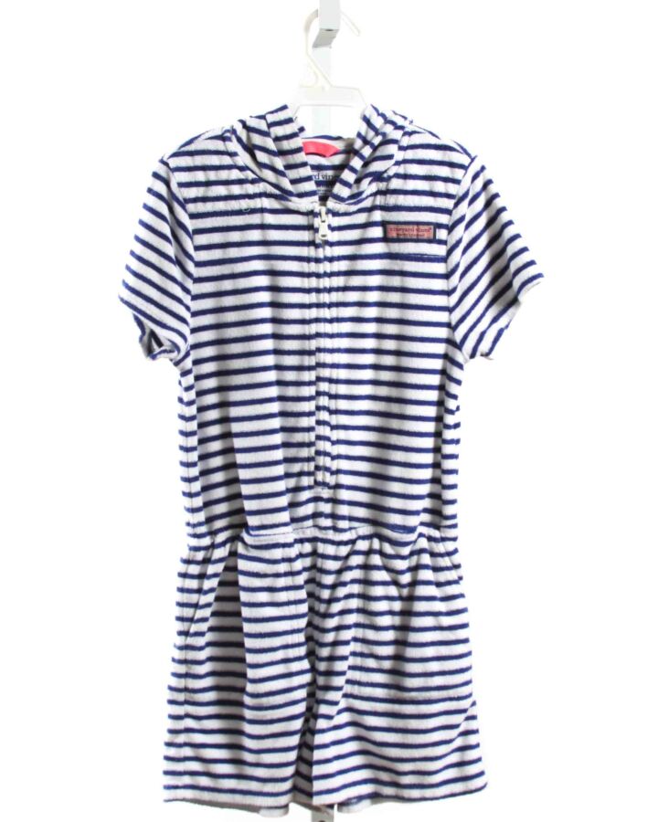 VINEYARD VINES  BLUE TERRY CLOTH STRIPED  COVER UP