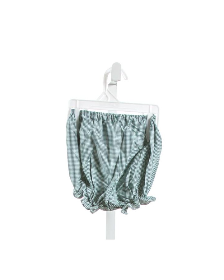 WISH UPON A STAR  FOREST GREEN  GINGHAM  BLOOMERS 