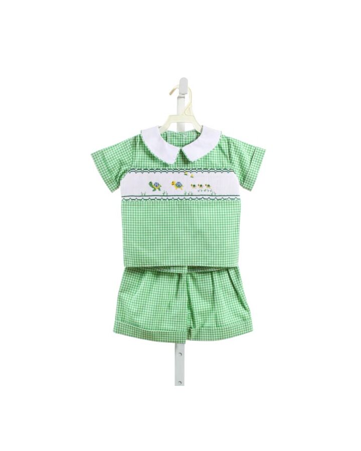 WISH UPON A STAR  GREEN  GINGHAM  2-PIECE OUTFIT 