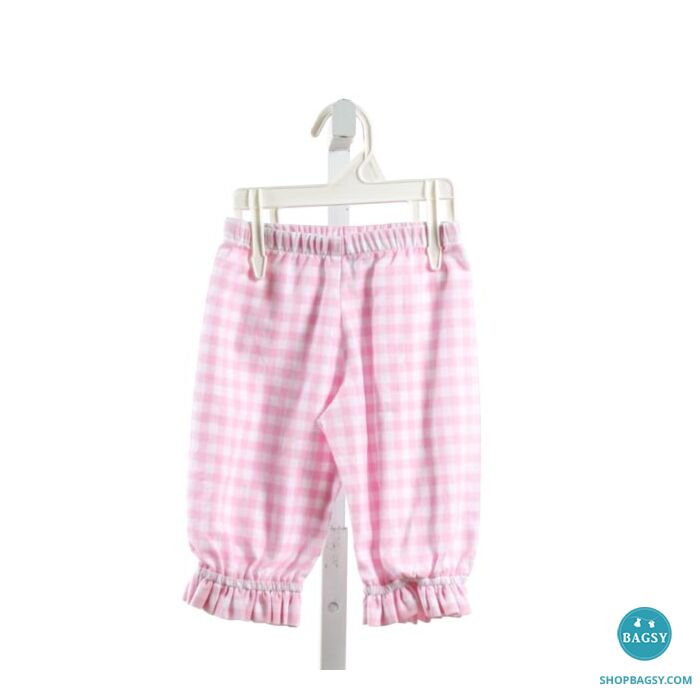 RED BEANS PINK CORD PANTALOONS WITH PINK GINGHAM PIPING *NWOT