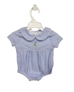 MUD PIE BLUE SEERSUCKER GINGHAM BUBBLE