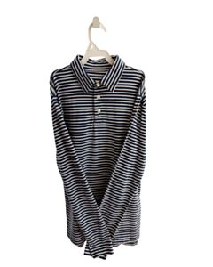 CREWCUTS BLUE STRIPED KNIT LS SHIRT