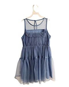 CREWCUTS BLUE TULLE PARTY DRESS WITH RUFFLE