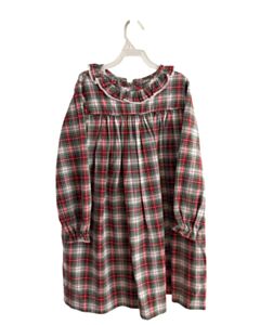 MARY & GRACE RED PLAID DRESS WITH RUFFLE