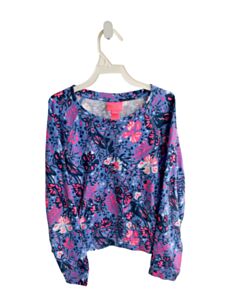 LILLY PULITZER  BLUE  FLORAL  PULLOVER