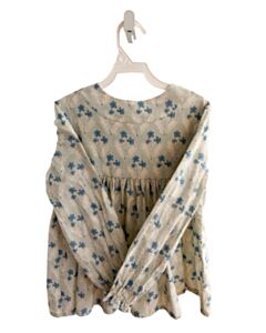 HANNAH KATE BLUE FLORAL SHIRT-LS