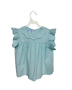 BELLA BLISS  BLUE  GINGHAM  SLEEVELESS SHIRT